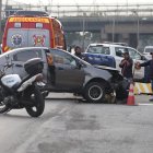 El incidente ocurrió al término del puente de la Unidad Nacional, en el tramo que conecta a Guayaquil con Samborondón.