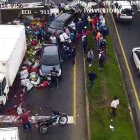 El Servicio Integrado de Seguridad ECU 911 monitoreaba la emergencia a través de su sistema de vigilancia.