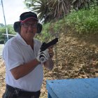 Roberto Gilbert es el presidente de la Federación de Tiro Práctico, entidad que organiza la competencia.