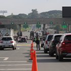 Peaje de Guayaquil, la tarde de este 3 de mayo.
