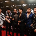 Integrante del grupo Milenium estuvieron en los premios.