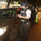 Policías estuvieron al frente del operativo en el Guasmo.