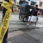 Los puntos fueron acordonados y este domingo 12 de mayo aún quedaban restos de las cintas utilizadas para ese fin