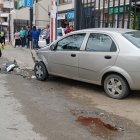 Imagen de uno de los vehículos del aparatoso accidente