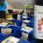 Los libros faltantes estaban dentro de los cursos, pues iban a ser utilizados en clase.