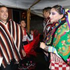 Uno de los actos de entrega de poncho y chalina  a priostes.