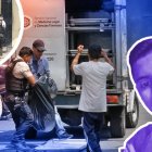 Celestino Tigrero se lamenta mientras ve subir el cuerpo de su hijo Justin Alexander en el carro de Medicina Legal.