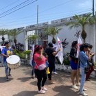 Miembros de la Asociación de Alimentación Nacional de Bares Escolares del Ecuador  acudieron a la sede distrital.