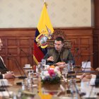 El presidente Daniel Noboa se reunió con miembros del Cosepe antes del nuevo decreto de excepción.