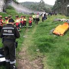 Las labores de rescate del cuerpo sin vida se extendieron hasta la tarde del domingo.