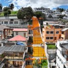 Las escalinatas hacia el parque Itchimbía también son parte del proyecto.
