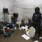 El taller clandestino en Guayaquil.