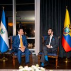 Daniel Noboa y Nayib Bukele reunidos.