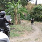 La policía llegó al lugar donde se encontraron las piezas humanas.