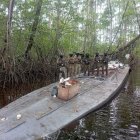 Las Fuerzas Armadas hallaron un semisumergible lleno de droga.