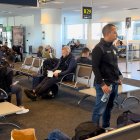 La delegación de Delfín llegó a Brasil.