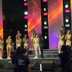 Las candidatas desfilaron en trajes de baño.