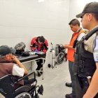 El hombre fue atendido por el Cuerpo de Bomberos.