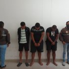 Los detenidos fueron presentados por la Policía Nacional