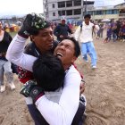 El arquero Marco Lloacana recordó a su amigo fallecido tras coronarse campeón.