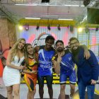 De izquierda a derecha: Emiliana Valdez, Isis Zurita, Oswaldo, Fercho Gómez y Carlos Scavone.