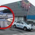 En el patio del Laboratorio de Criminalística y Ciencias Forenses están los tres contenedores refrigerados de Medicina Legal.