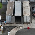 El contenedor de en medio no funcionó por 22 días. Galenos dicen que ese elemento no es para mantener cuerpos sin formol.