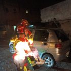 Los miembros del Cuerpo de Bomberos ayudaron en el sitio.