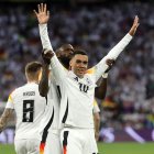 Jamal Musiala marcó un tanto ante Escocia.