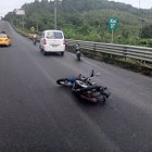 El accidente de tránsito dejó una persona herida.