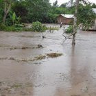 Por el desbordamiento del río Pastaza varias viviendas se inundaron.
