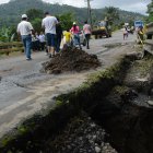 La via Alóag-Santo Domingo sigue cerrada.