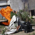 Cuatro de las 32 viviendas fueron destruidas. Una de ellas era utilizada por Mafia 18.