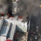 El incendio se registró luego del apagón nacional.