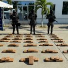 La Policía incauta cargamento de droga en Manabí.