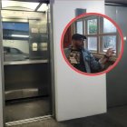 El escritor estaba en el subsuelo 4, en el parqueadero. Al intentar subir quedó atrapado.