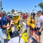 Hinchas de Ecuador ya viven la alegría en el Levi's Stadium.