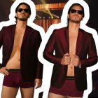 Logan lució muy cómodo y sin miedo al salir así en la alfombra roja en Medellín.