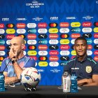 Sánchez Bas y Carlos Gruezo en la rueda de prensa.