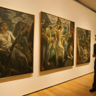 La obra ‘Tríptico de la guerra’, de Aurelio Arteta, en una exposición en España en 2013.