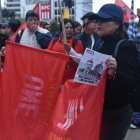La marcha por el paro nacional ya empezó en la capital.