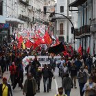 La movilización en Quito avanza por las principales avenidas.