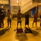 Los presuntos implicados fueron llevados capturados en Flor de Bastión, este viernes 5 de julio.