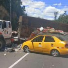 El accidente ocurrió la tarde de este lunes 8 de julio de 2024, en la avenida Simón Bolívar, en Quito.