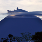 El volcán Sangay, ubicado en Morona Santiago.