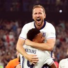 Harry Kane celebra la clasificación a la final de la Eurocopa.