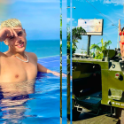 Katherin Queen y su amigo David Reyes.