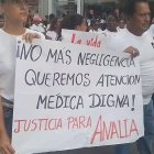 Hubo una marcha en Esmeraldas por Analía Mora López.