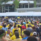 Decenas de aficionados intentaron colarse al Hard Rock Stadium.