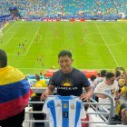 El ecuatoriano José Vicente Cusnia Pintag en la final de la Copa América.